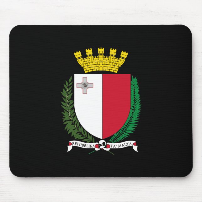 Malta Coat of Arms Mouse Pad (Front)