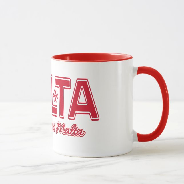 MALTA custom mug - choose style, colour (Right)