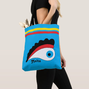 Malta Eye Colourful Tote Bag