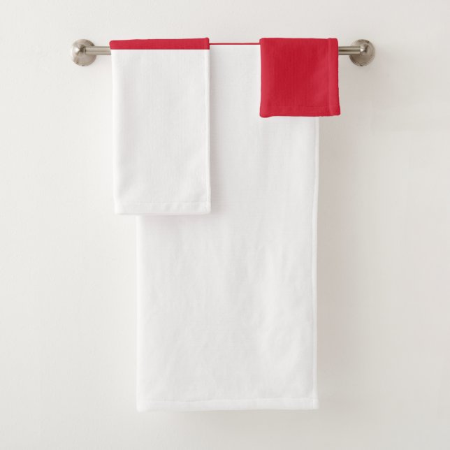 Malta Flag Bath Towel Set (Insitu)