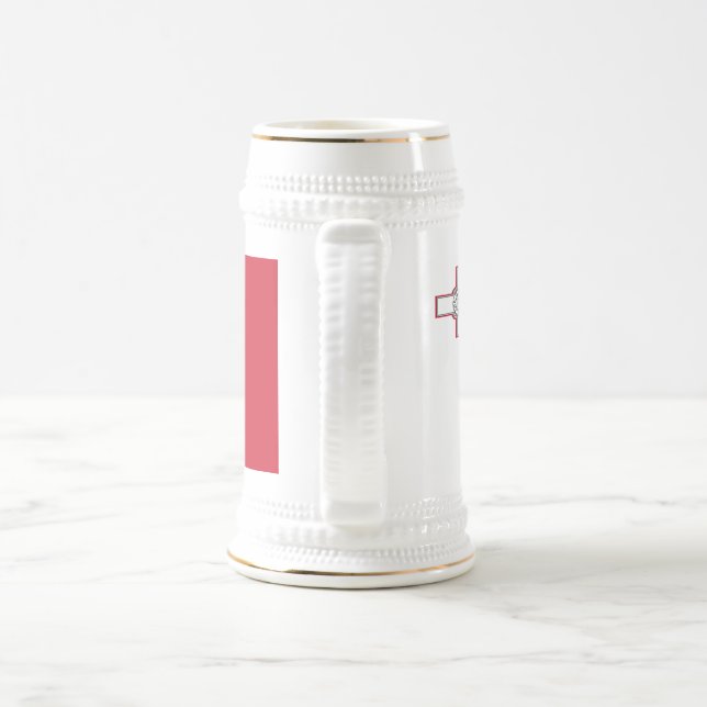 Malta Flag Beer Stein (Handle)