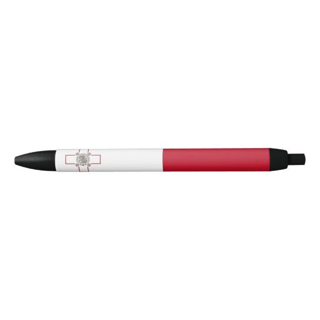 Malta flag black ink pen (Front)