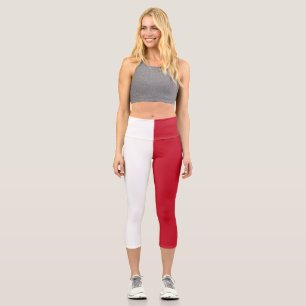 Malta flag capri leggings