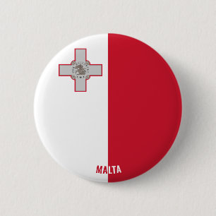 Malta Flag Charming Patriotic 6 Cm Round Badge
