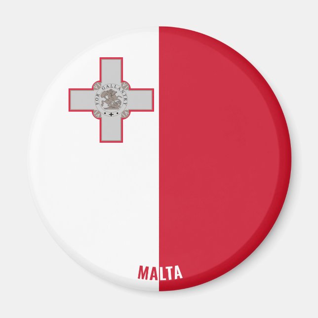 Malta Flag Charming Patriotic Magnet (Front)