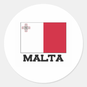 Malta Flag Classic Round Sticker