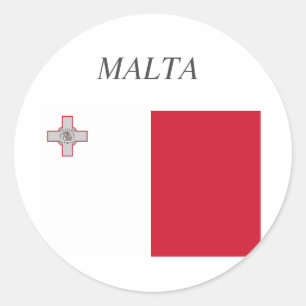 Malta Flag Classic Round Sticker