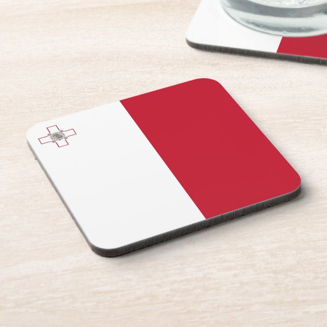 Malta flag coaster (Left Side)