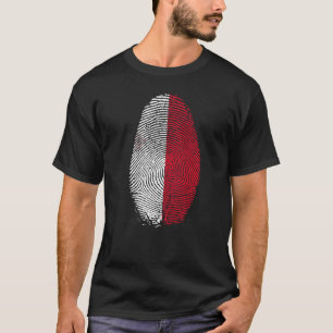 Malta Flag Fingerprint It is in my DNA for Maltes T-Shirt