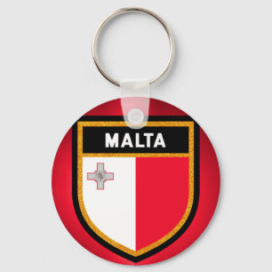 Malta Flag Key Ring