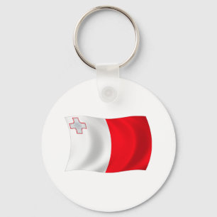 Malta Flag Keychain