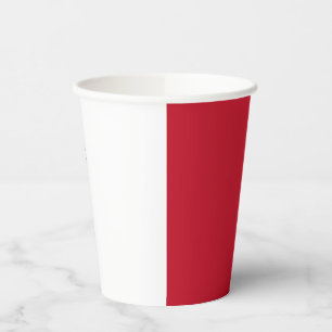Malta flag paper cups