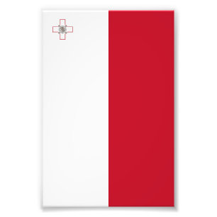 Malta flag photo print