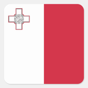 Malta Flag Square Sticker