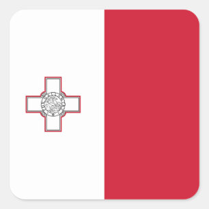 Malta Flag Square Sticker