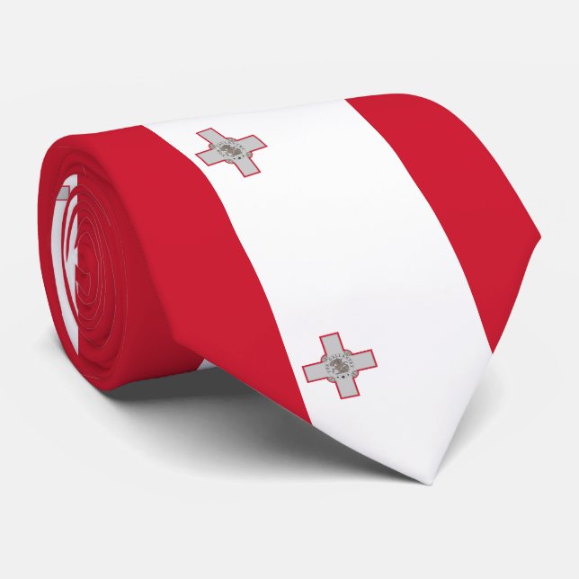 Malta flag tie (Rolled)