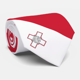 Malta Flag Tie