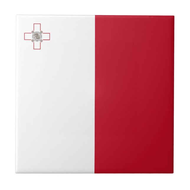 Malta flag tile (Front)