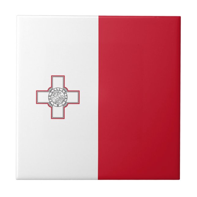 Malta Flag Tile (Front)