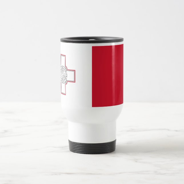 Malta Flag Travel Mug (Center)