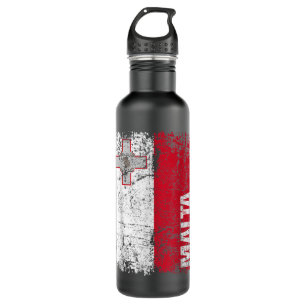 MALTA Flag Vintage Distressed MALTA  710 Ml Water Bottle