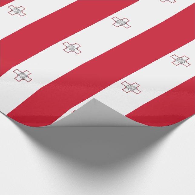 Malta Flag Wrapping Paper (Corner)
