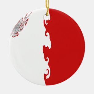 Malta Gnarly Flag Ceramic Tree Decoration