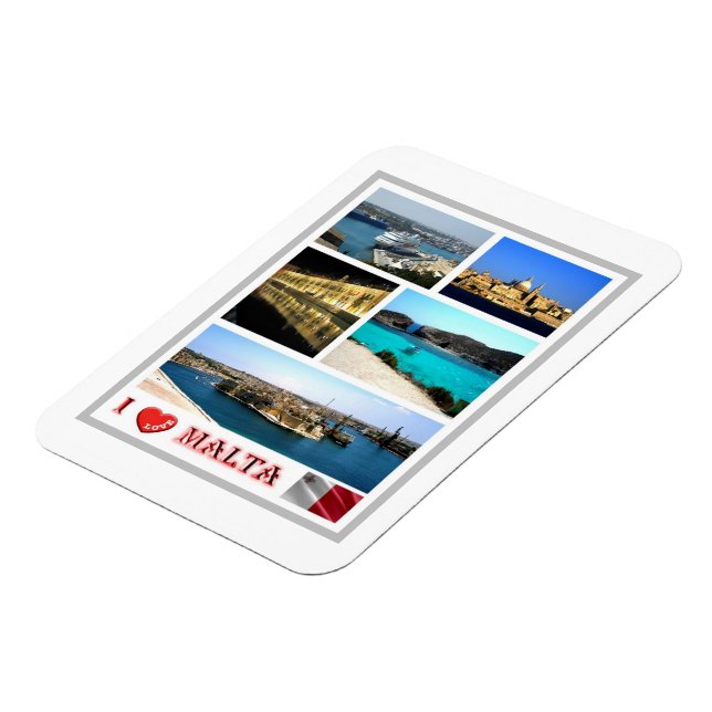 Malta - I Love - Magnet (Left Side)