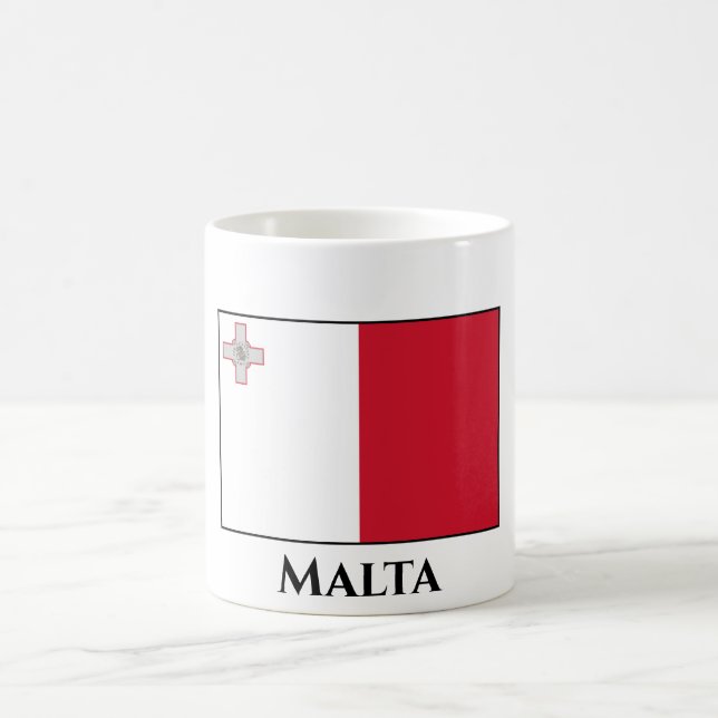Malta (Maltese) Flag Coffee Mug (Center)