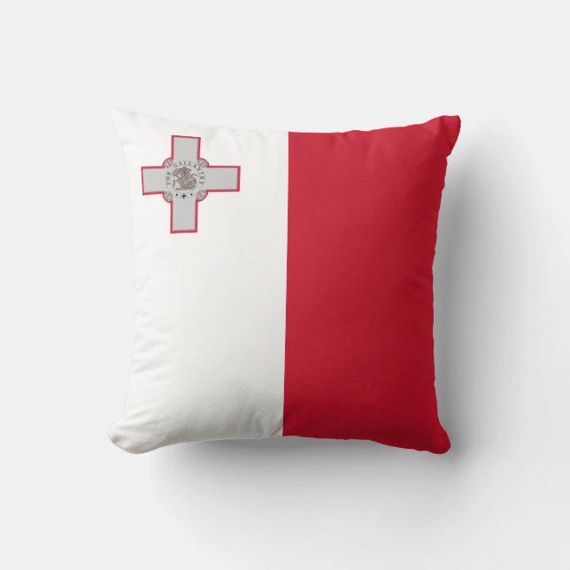Malta (Maltese) Flag Cushion (Front)