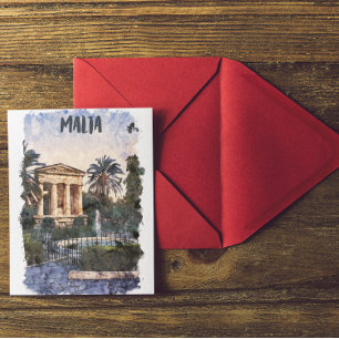 Malta Mediterranean Vintage Travel Postcard