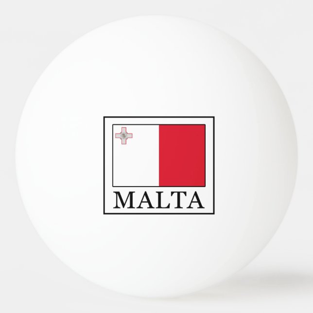 Malta Ping Pong Ball (Front)