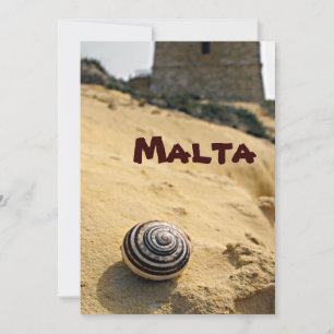 Malta Sand, Shell and Tower phone Holiday Card