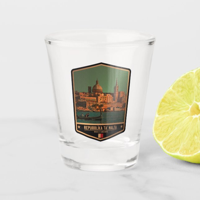 Malta Shot Glass (Front)
