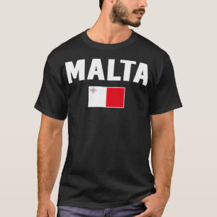 Malta Tee Flag souvenir Gift Maltese