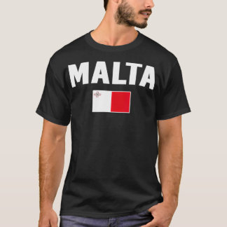 Malta Tee Flag souvenir Gift Maltese