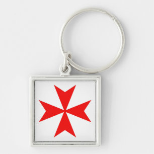malta templar knights red cross religion symbol key ring