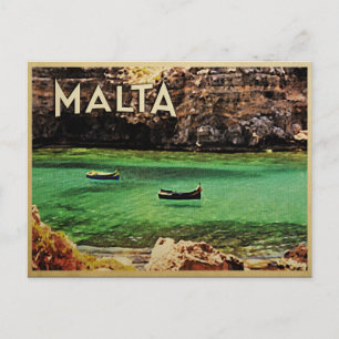 Malta Vintage Postcard