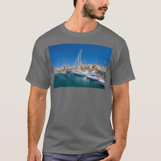 Malta Vittoriosa Yacht Marina T-Shirt