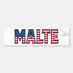 Malte Name Vorname USA Aufkleber Sticker Auto