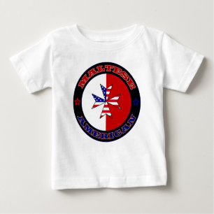 Maltese American Cross Ensign Baby T-Shirt