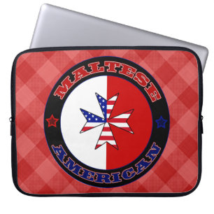Maltese American Cross Ensign Laptop Sleeve