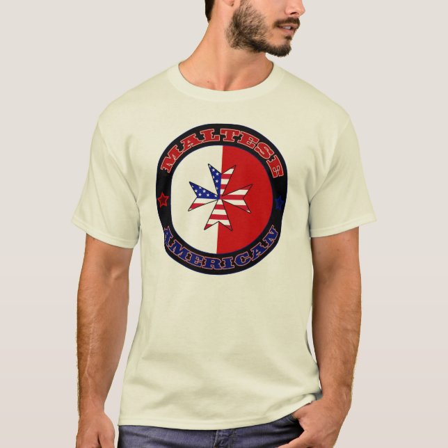 Maltese American Cross Ensign Tee (Front)