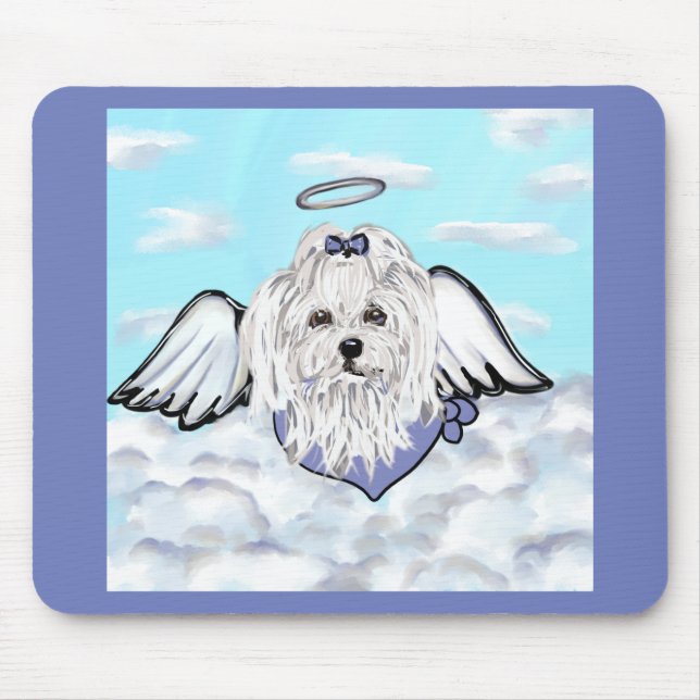 Maltese Angel Mouse Pad (Front)