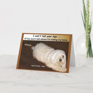 Maltese Birthday Humour Card for Over the Hill