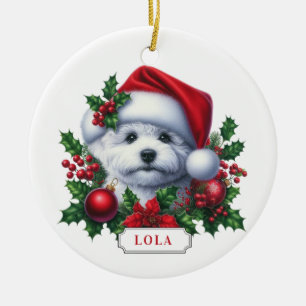 Maltese Ceramic Circle Ornament