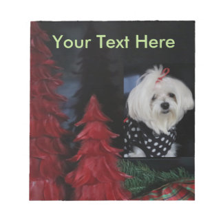 Maltese Christmas Notepad