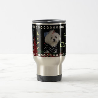 Maltese Christmas Travel Mug