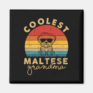 Maltese Coolest Grandma Gifts For Women Maltese Do Magnet
