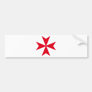 maltese cross bumper sticker